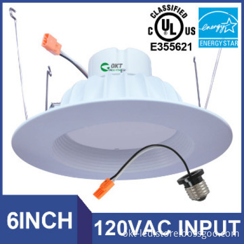 UL Qualified Dimmable 14W 6inch Recessed LED Retrofit Can Light